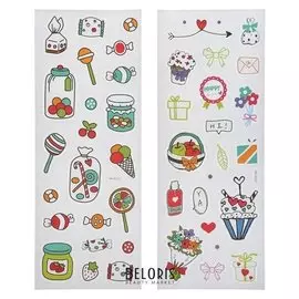 Наклейка пластик фосфорная "Праздничное угощение" 30х10,5 см