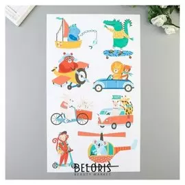 Наклейки Divino "Животные на прогулке" 30х50 см