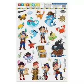 Наклейки для дома «Пираты», 24 × 37 см