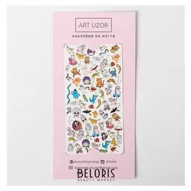 Наклейки для ногтей Animals, 10 × 16,5 см