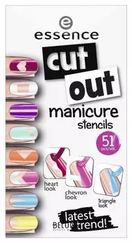 Наклейки для ногтей Cut out manicure stencils