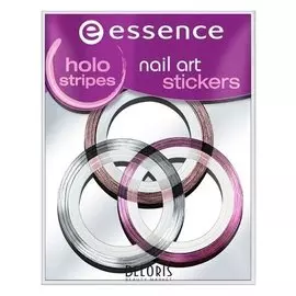 Наклейки для ногтей Голографические полоски Nail Stickers №11