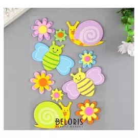 Наклейки из EVA "Насекомые" (Набор 10 шт)