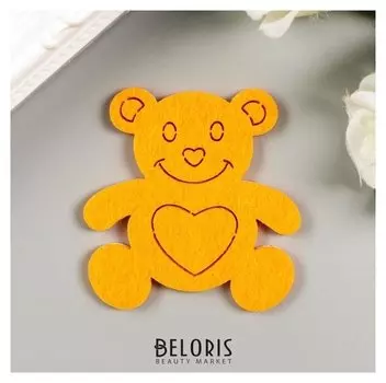 Наклейки из фетра "Мишки" (Набор 5 шт) яркие цвета