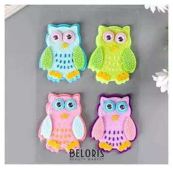 Наклейки из фетра "Совята" (Набор 4 шт)