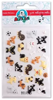 Наклейки липуня "Зефирные собаки"