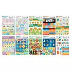 Наклейки‒оценки «Разные», 10 шт, 12 × 18 см