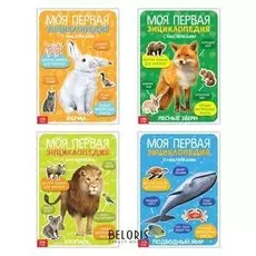 Наклейки «Первые энциклопедии» №1, формат А4, набор 4 шт. по 8 стр.