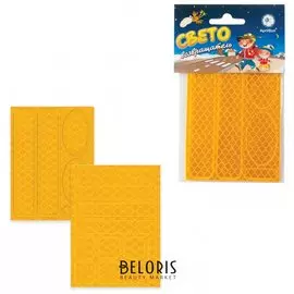 Наклейки светоотражающие для велосипедов, 150х92 мм, желтые