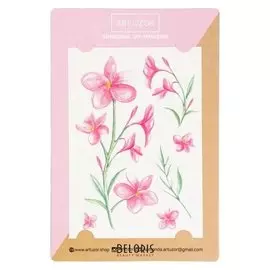Наклейки‒тату «Цветы», 14 × 21 см