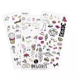 Наклейки-тату для тела Get Your Glitter On! №01 Doodle Bomb