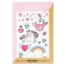 Наклейки‒тату Rainbow Unicorns, 14 × 21 см