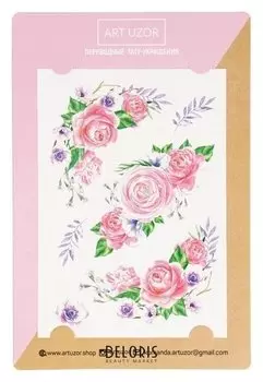 Наклейки‒тату «Розы», 14 × 21 см