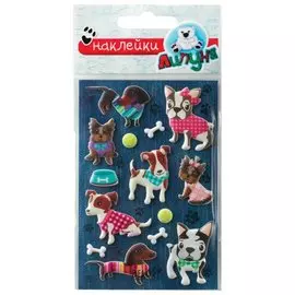 Наклейки "Зефирные собаки 5", с европодвесом
