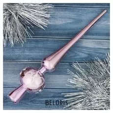 Наконечник "Цветущая веточка" 19 см розовый