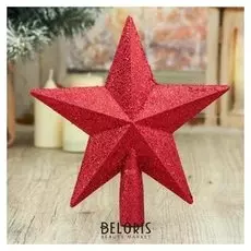 Наконечник "Звезда" блеск 18,5x20 см, красный