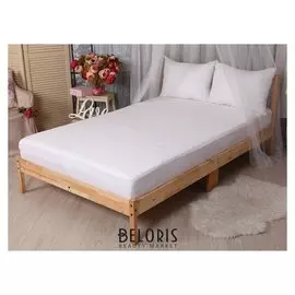 Наматрасник непромокаемый практичный 200*200/20 натяж.мембрана, хл.52%, п/э 48%