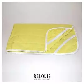 Наматрасник стёганый двухсторонний, резинки по углам, 60х120 см, цвет фисташковый