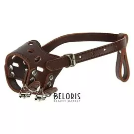 Намордник из прессованной кожи регулируемый, 1 (ОМ 19-23 см, ДН 5 см), микс