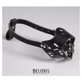 Намордник из прессованной кожи регулируемый, 2 (ОМ 16-19 см, ДН 4,5 см), микс