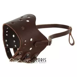 Намордник из прессованной кожи регулируемый, 5 (ОМ 32-40 см, ДН 9,3 см), микс