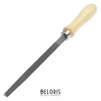 Напильник Tundra, трехгранный, 150 мм, №2, сталь у10, деревянная рукоятка