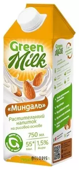 Напиток из растительного сырья на рисовой основе Миндаль