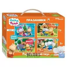 Напольный пазл 4 в 1 Праздники Тима и Тома