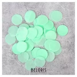 Наполнитель для шара "Конфетти круг" 2,5 см, бумага, цвет бирюзовый, 500г