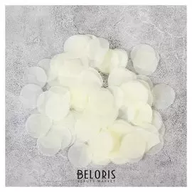 Наполнитель для шара "Конфетти. кружочки", 2,5 см, бумага, 500 г, цвет светло-жёлтый