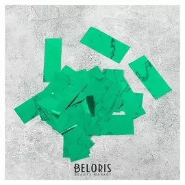 Наполнитель для шара "Конфетти прямоугольник" 5 см, фольга, цвет зеленый 500г