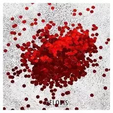 Наполнитель для шара "Конфетти шестиугольники", 500 г, цвет красный