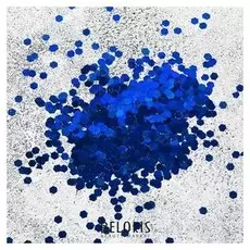 Наполнитель для шара «Конфетти шестиугольники», D=1 мм, 1 кг, цвет синий