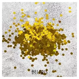 Наполнитель для шара «Конфетти шестиугольники», D=1 мм, 1 кг, цвет золотой