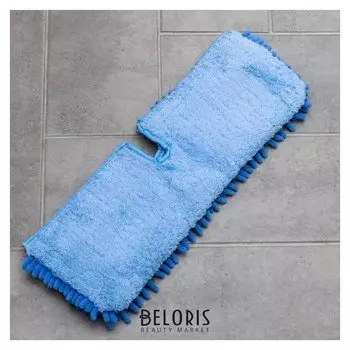 Насадка для плоской двусторонней швабры, 40×10 см, микрофибра, букли