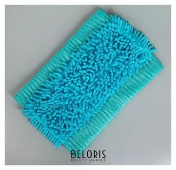 Насадка для швабры с зажимом-бабочкой, микрофибра букля 37 × 25 см