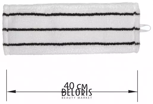 Насадка МОП плоская для швабры/держателя 40 см, уши/карманы (ТИП У/К), микрофибра/скраб