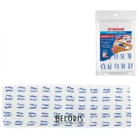 Насадка МОП плоская для швабры/держателя 40 см, карманы (ТИП К), микрофибра/абразив, упаковка