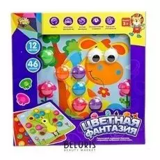 Настольная игра "Цветная фантазия" пазлы 12 картинок