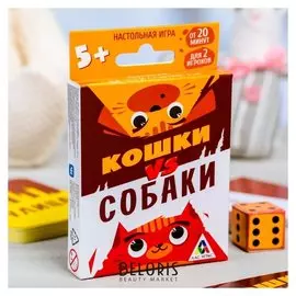 Настольная игра дуэль «Кошки VS Собаки»