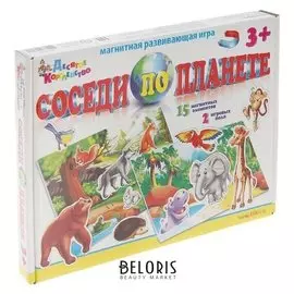 Настольная игра «Соседи по планете», на магнитах