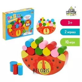 Настольная развивающая игра Весёлая качелька лев