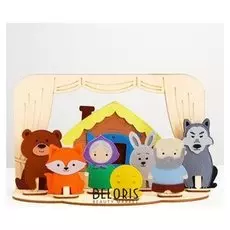 Настольный театр «Колобок», полный набор