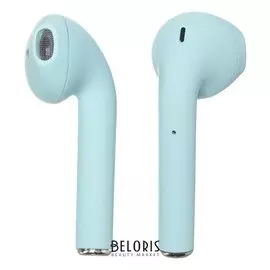 Наушники беспроводные I12, вкладыши, сенсорное управление, Bluetooth 5.0, матовые, голубые