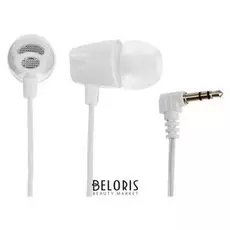 Наушники Blast Bah-233, вакуумные, 101 дБ, 32 Ом, 3.5 мм, 1.2 м, белые