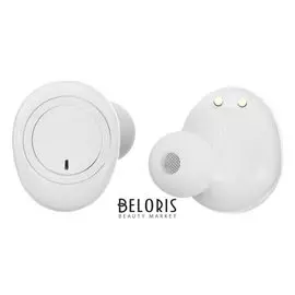 Наушники Crown Cmtws-5001, беспроводные, вакуумные, микрофон, 60/340 мач, белые