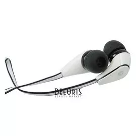 Наушники GAL Hm-001n, вакуумные, микрофон, 95 дБ, 32 Ом, 3.5 мм, 1.2 м, бело-черные