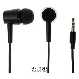 Наушники Krutoff Hf-q1, вакуумные, микрофон, 106 дБ, 16 Ом, 1 м, черные