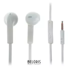 Наушники Maverick Deep Bass I12, вкладыши, микрофон, 90 дБ, 18 Ом, 3.5 мм, 1.2 м, белые