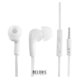 Наушники Maverick Deep Bass I7, вакуумные, микрофон, 90 дБ, 18 Ом, 3.5 мм, 1.2 м, белые